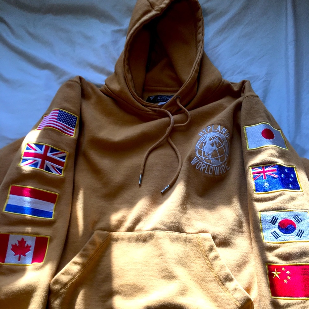 Hypland Flag Tan men’s Hoodie zumiez